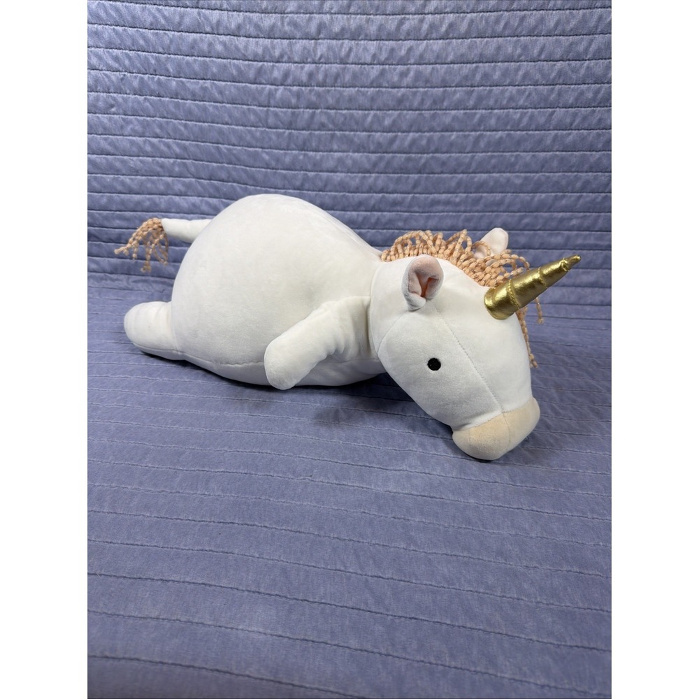 Pillowfort Weighted Unicorn Plush 20" White Gold Horn Target Sensory Stuffed